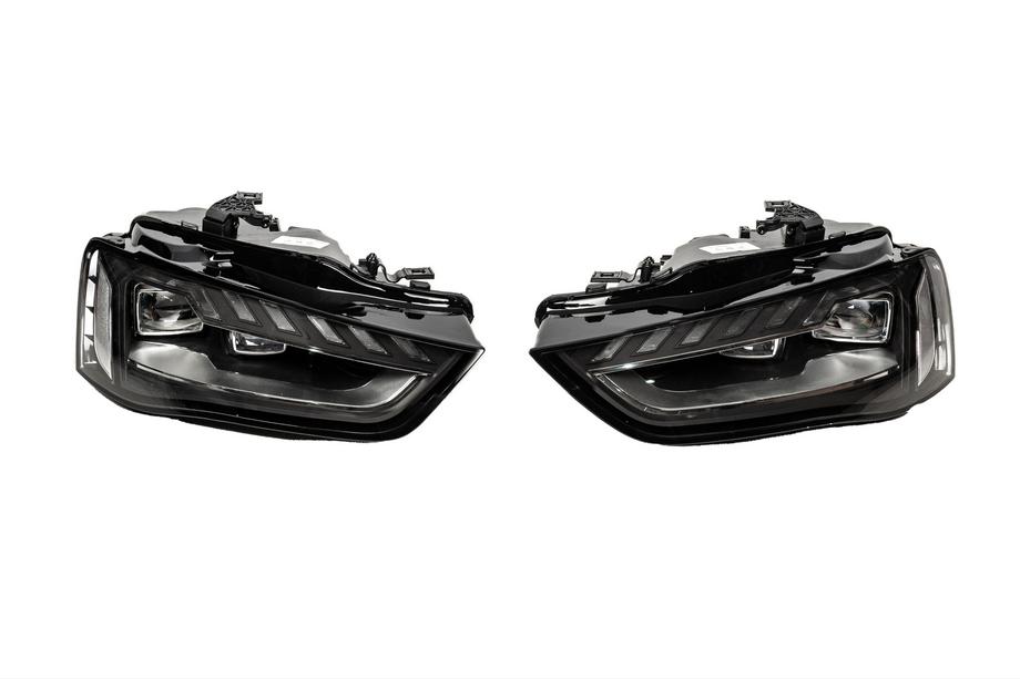 Audi A4 B8 2007-2015 рр. Передні фари з блоками FullLed (2012-2015, Halogen to LED, 2 шт) Image
