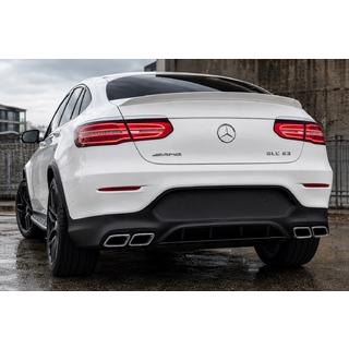 Задній дифузор з насадками Silver (Дизайн AMG63 ) фото 2