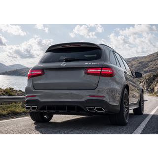 Задній дифузор з насадками Silver (Дизайн AMG63) фото 2