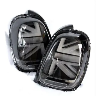 Задні LED ліхтарі в стилі Union Jack Black (2 шт) Mini Cooper F55/56/57 2014-2023 рр. фото 2