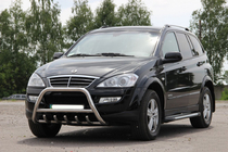 SsangYong Kyron 2005-2014 рр. Кенгурятник WT003 (нерж) фото 5