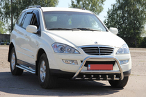 SsangYong Kyron 2005-2014 рр. Кенгурятник WT003 (нерж) фото 1