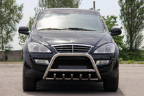 SsangYong Kyron 2005-2014 рр. Кенгурятник WT003 (нерж) фото 4