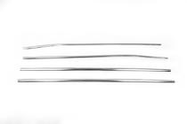 Toyota Auris 2007-2012 рр. Молдинг скла (4 шт, нерж) фото 2