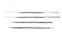 Toyota Hilux 2006-2015 рр. Молдинг скла (4 шт, нерж) фото 2