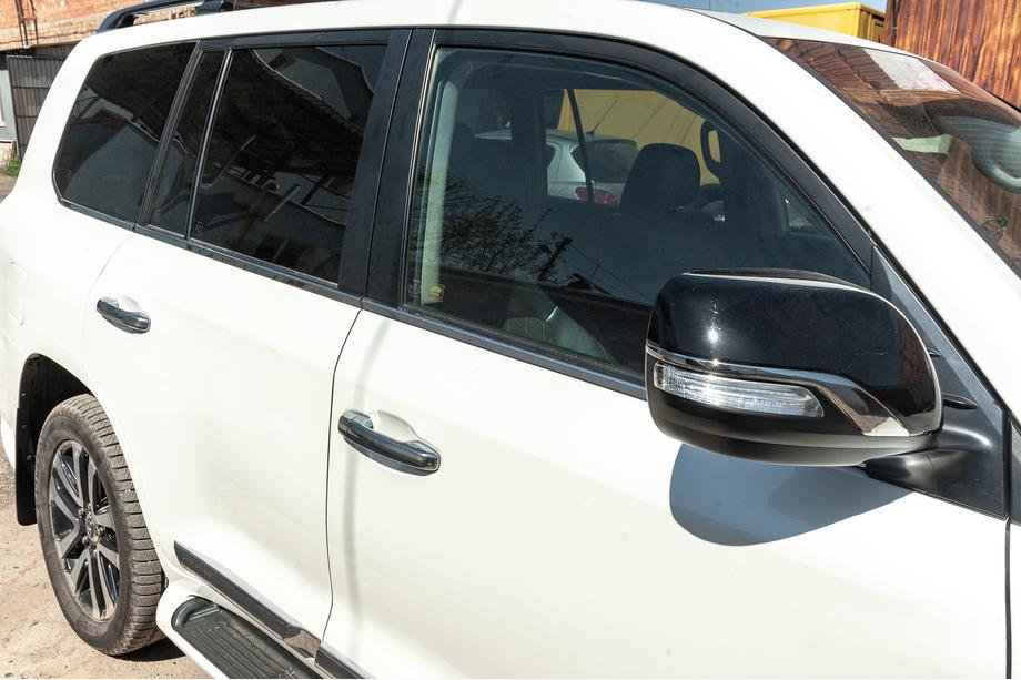 Toyota Land Cruiser 200 2007-2021 рр. Молдинг скла (6 шт, нерж) Carmos - Турецька сталь Фото 14
