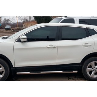 Бічні труби (2017-2021, 2 шт., нерж.) Nissan Qashqai 2014-2021 рр. фото 3