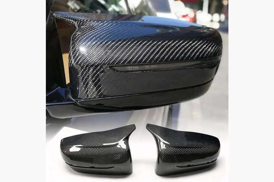 BMW 4 серія G22/23/26 2020- рр. Кришки дзеркал M-Look V2 (Карбон)