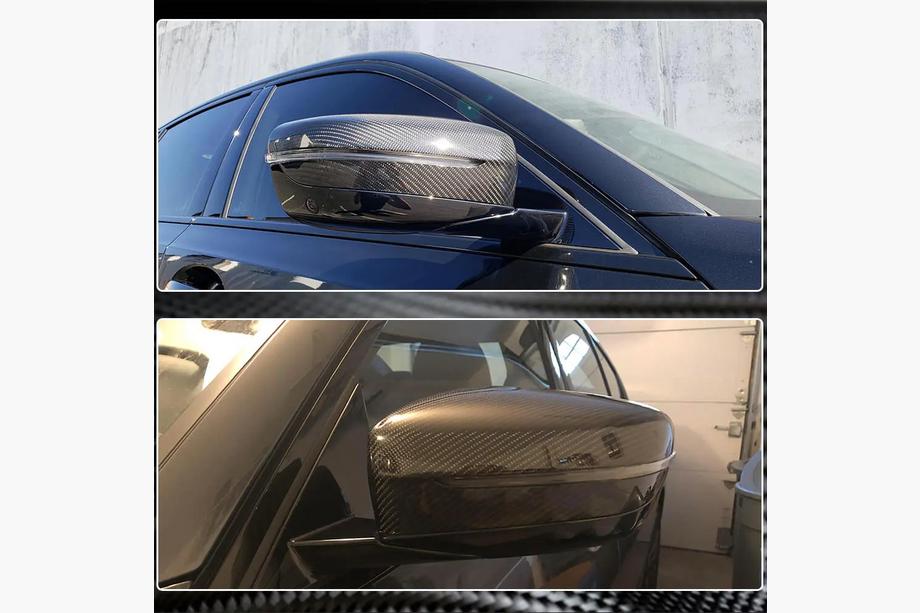 BMW 5 серія G30/G31 2017-2023 рр. Накладки на дзеркала M-Look Сухий карбон Фото 4