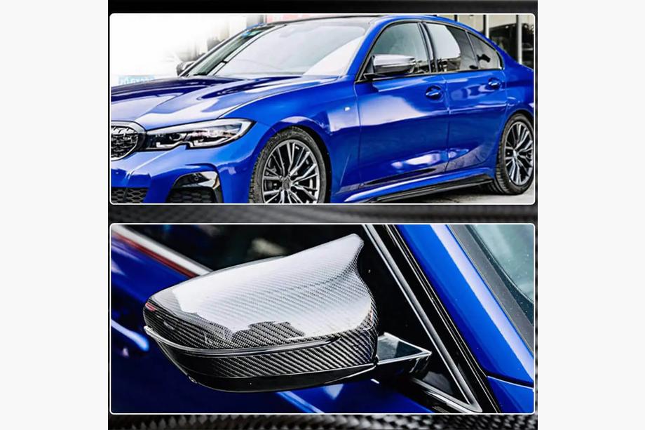BMW 8 серія G14/G15/G16 2018- рр. Кришки дзеркал M-Look V2 (2018-2021, Карбон) Фото 8