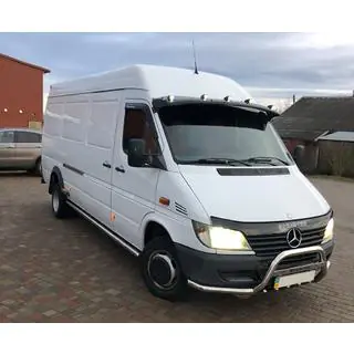 Кенгурятник Exclusive (нерж.) Mercedes Sprinter W901/902/903/904/905 1995-2006 рр. фото 3