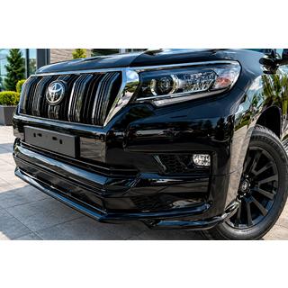 Накладка на передній бампер Executive (для 2017+) Toyota Land Cruiser Prado 150 2009-2023 рр. фото 3