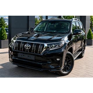 Накладка на передній бампер Executive (для 2017+) Toyota Land Cruiser Prado 150 2009-2023 рр. фото 4
