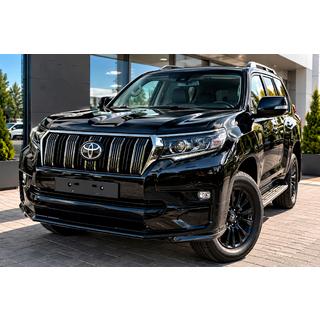 Накладка на передній бампер Executive (для 2017+) Toyota Land Cruiser Prado 150 2009-2023 рр. фото 1