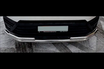 Volkswagen Crafter 2006-2016 рр. Передній захист ST008 (нерж) фото 1