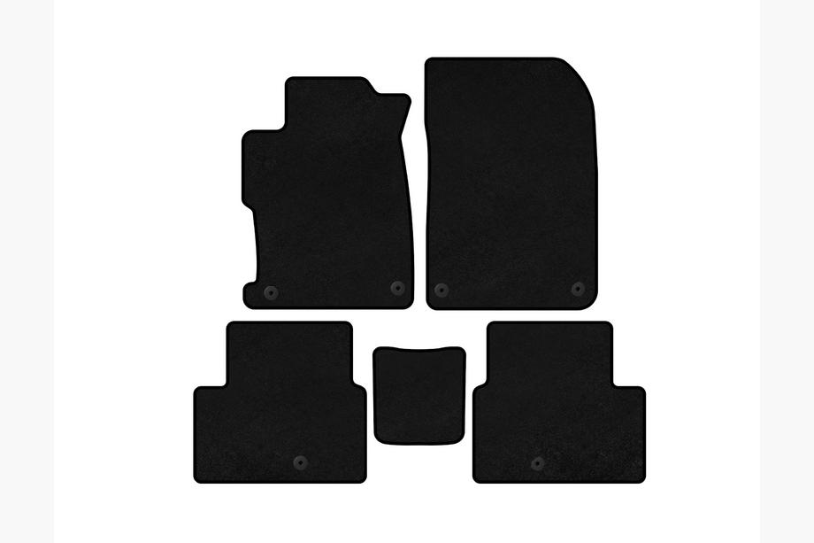 Acura ILX 2012-2022 рр. Килимки текстильні Premium (2012-2015, Чорний) Image