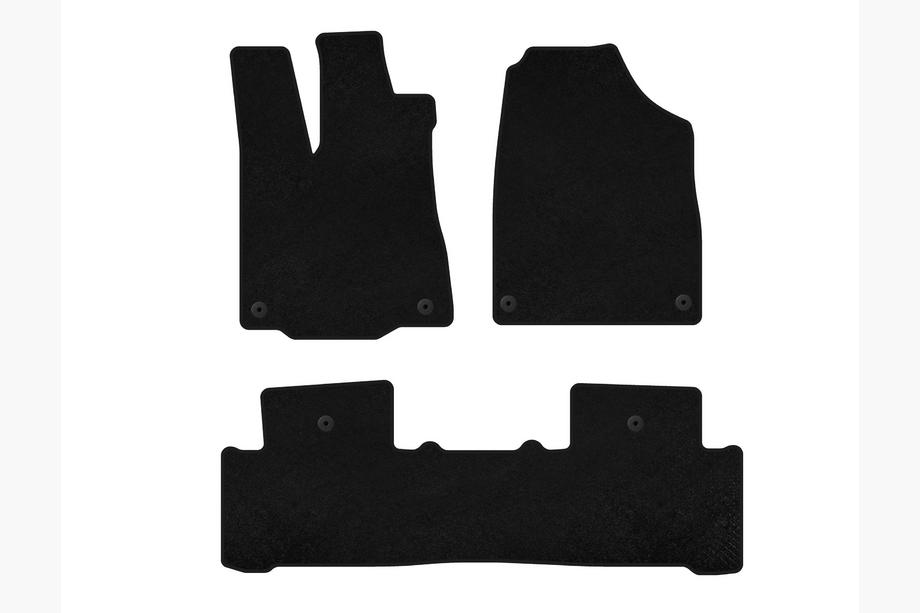 Acura MDX 2013-2020 рр. Килимки текстильні Premium (2 ряди, Чорний) Image