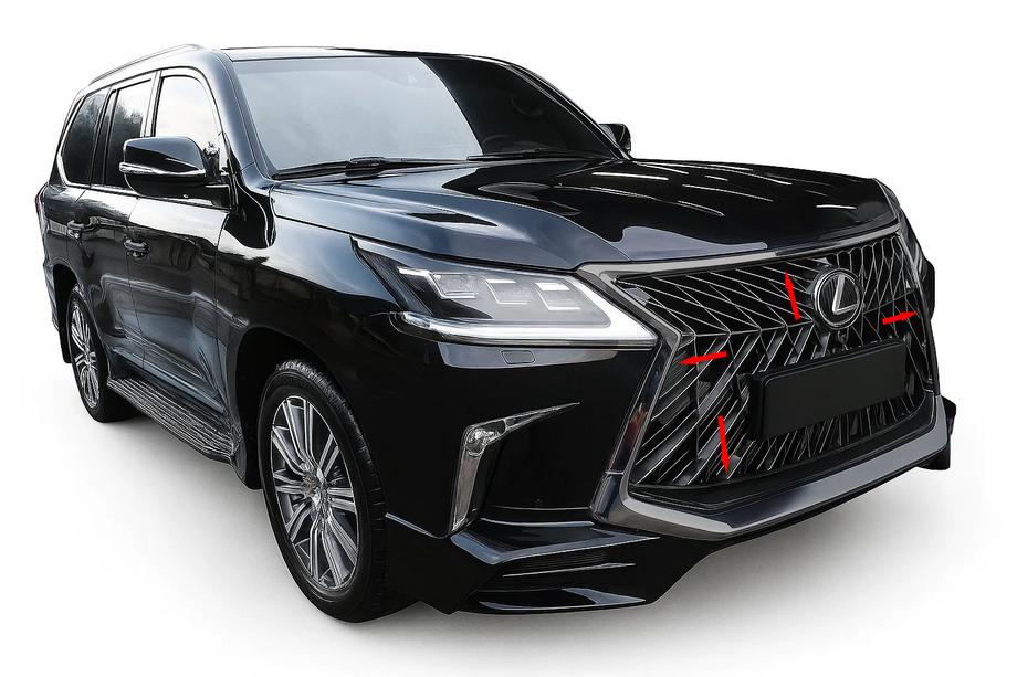 Lexus LX570/450d 2008-2022 рр. Обведення решітки BlackEdition (для TRD 2016+) Image