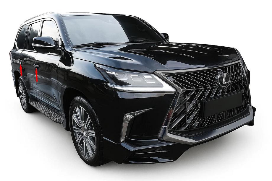 Lexus LX570/450d 2008-2022 рр. Накладки на ручки BlackEdition (для 2016+) Image