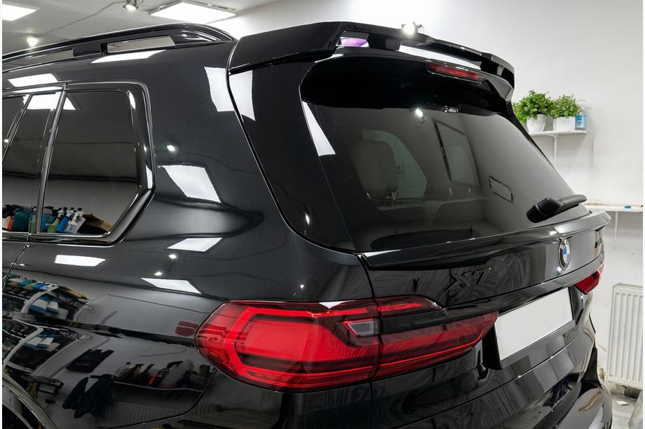 BMW X7 G07 2019- рр. Спойлер заднього скла V2 (Чорний глянець) Фото 2