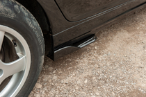 Універсальні Flap накладки на бокові пороги тип-E (2 шт, чорний глянець, ABS-пластик) фото 2