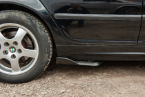 Універсальні Flap накладки на бокові пороги тип-E (2 шт, чорний глянець, ABS-пластик) фото 5