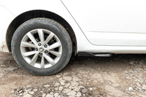 Універсальні Flap накладки на бокові пороги тип-E (2 шт, чорний глянець, ABS-пластик) фото 10