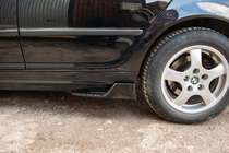 Універсальні Flap накладки на бокові пороги тип-D (2 шт, чорний глянець, ABS-пластик) фото 6