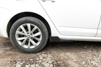 Універсальні Flap накладки на бокові пороги тип-D (2 шт, чорний глянець, ABS-пластик) фото 12