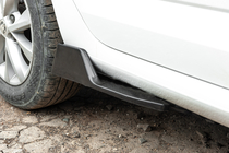 Універсальні Flap накладки на бокові пороги тип-D (2 шт, чорний глянець, ABS-пластик) фото 11