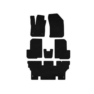 Килимки текстильні Premium (3 ряди, 7-ми місний, Чорний) Dacia Lodgy 2012-2022 рр. фото 1