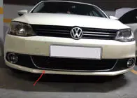 Volkswagen Jetta 2011-2018 рр. Посмішка на передній бампер U 2011-2014 (нерж) фото 1