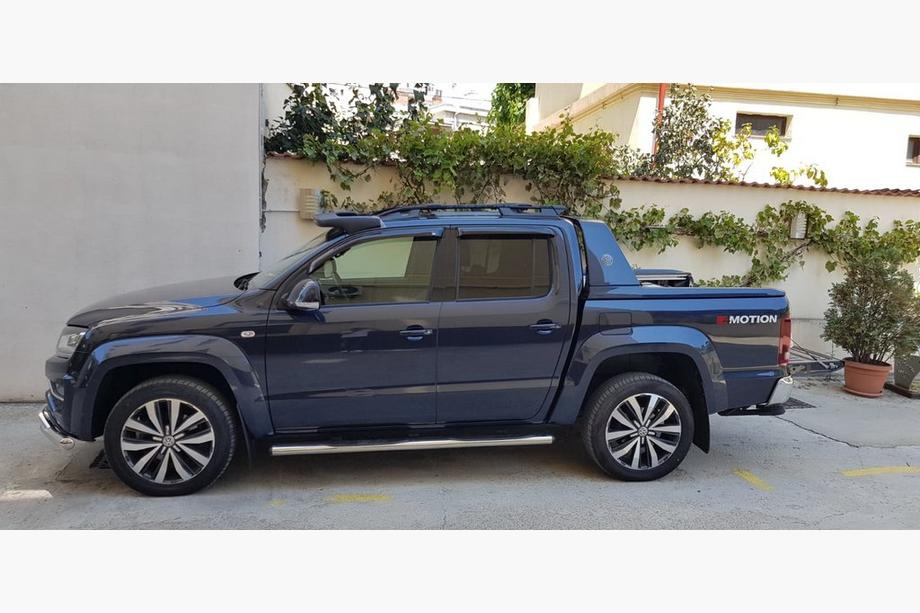 Volkswagen Amarok 2010-2022 рр. Бічні труби (2 шт., нерж) 70мм Фото 8