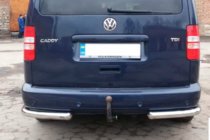 Volkswagen Caddy 2010-2015 рр. Задні куточки AK003 (2 шт., нерж) фото 5