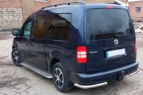 Volkswagen Caddy 2010-2015 рр. Задні куточки AK003 (2 шт., нерж) фото 7