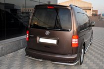 Volkswagen Caddy 2004-2010 рр. Задні куточки AK003 (2 шт., нерж) фото 2