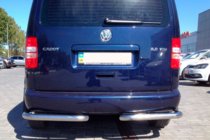 Volkswagen Caddy 2004-2010 рр. Задні куточки AK003 (2 шт., нерж) фото 4