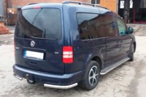 Volkswagen Caddy 2004-2010 рр. Задні куточки AK003 (2 шт., нерж) фото 7