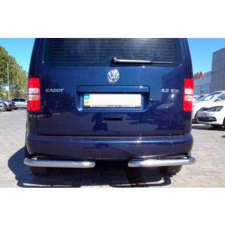Задні куточки AK003 (2 шт., нерж) Volkswagen Caddy 2004-2010 рр. фото 4