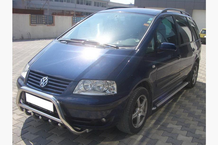 Volkswagen Sharan 1995-2010 рр. Кенгурятник WT003 (нерж) 60 мм Фото 2