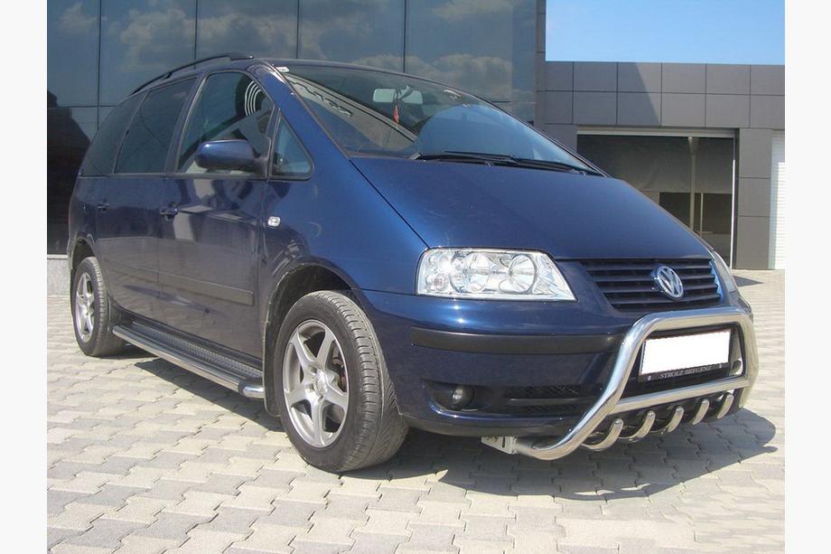 Volkswagen Sharan 1995-2010 рр. Кенгурятник WT003 (нерж) 60 мм Фото 3