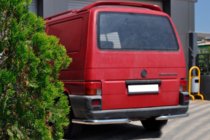 Volkswagen T4 Caravelle/Multivan 1990-2003 рр. Задні куточки AK003 (2 шт., нерж) фото 3