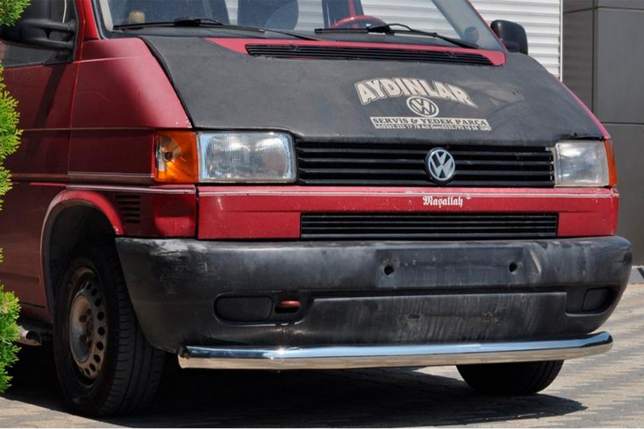 Volkswagen T4 Caravelle/Multivan 1990-2003 рр. Передній захист ST008 (нерж) 60мм Фото 1