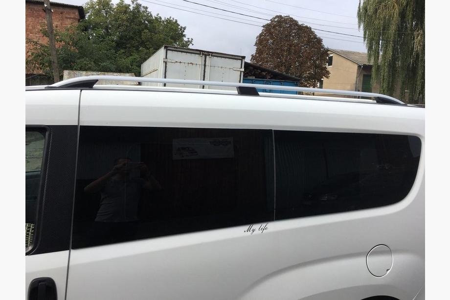 Fiat Doblo II 2010-2022 рр. Рейлінги CROWN (сірий мат) Стандартна база Фото 4