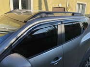 Dacia Duster 2024- рр. Вітровики з хромованим молдингом (4 шт, Niken) фото 1