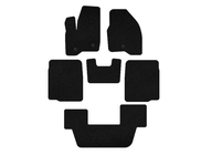 Ford Explorer 2011-2019 рр. Килимки текстильні Premium (3 ряди, 2011-2015, Чорний) фото 1