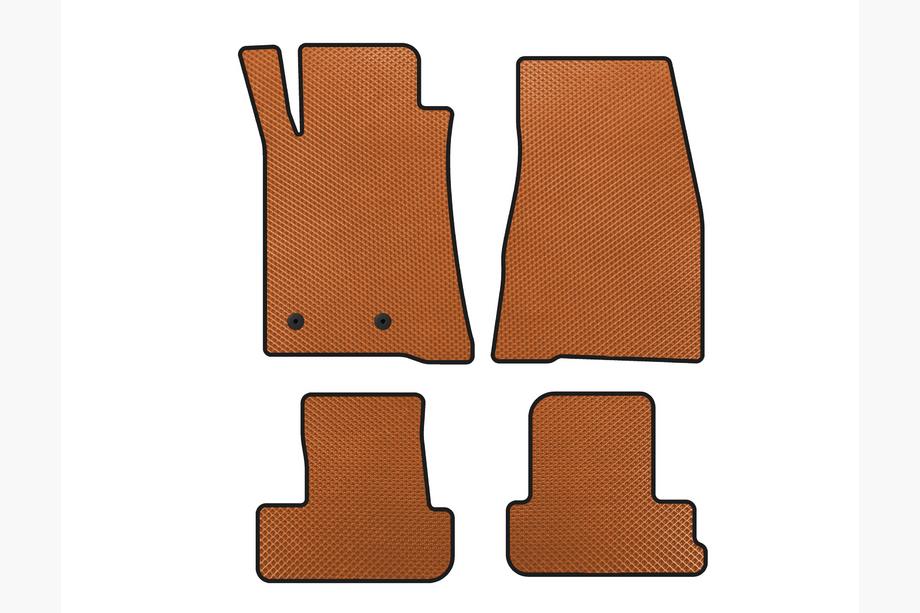 Ford Mustang 2005-2014 рр. Килимки EVA (2009-2014, GT, Кабріолет, Помаранчевий) Image