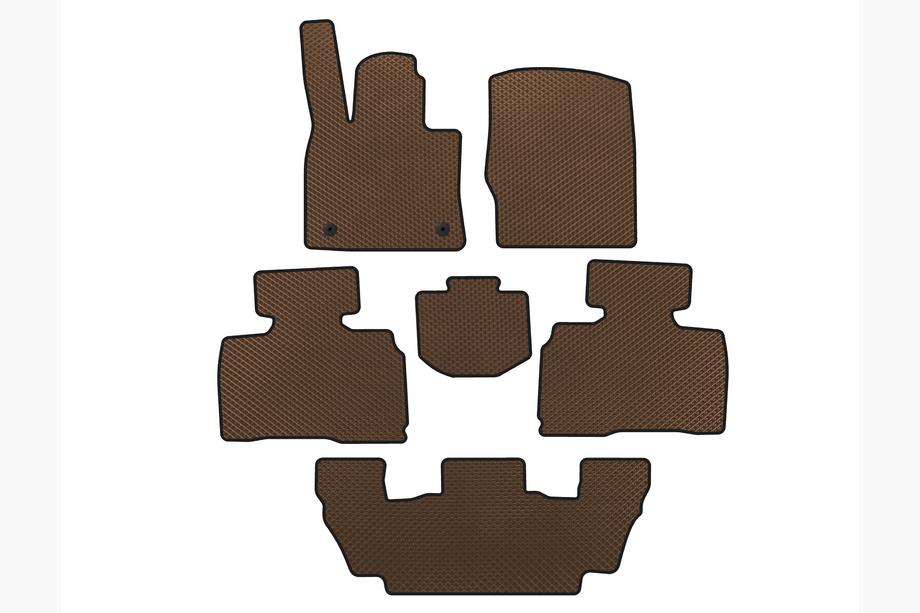 Килимки EVA (3 ряди, 7-ми місний, Коричневий) Image