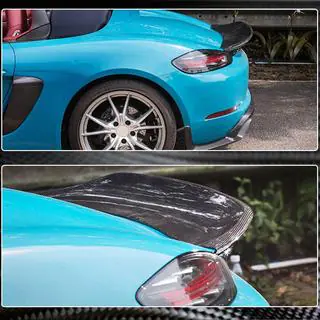 Спойлер V1 (для Boxster, Карбон) Porsche Boxster/Cayman 982 (718) 2016- рр. фото 3