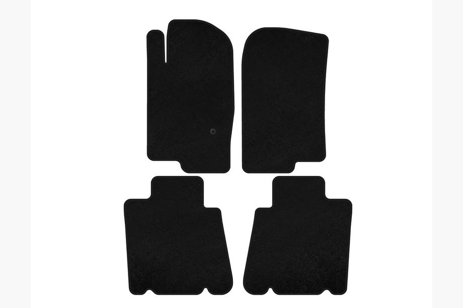 Ford Explorer 2001-2005 рр. Килимки текстильні Classic (2 ряди, Чорний) Image